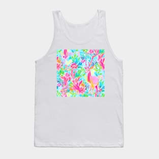 Preppy deer in Palm Beach style Tank Top